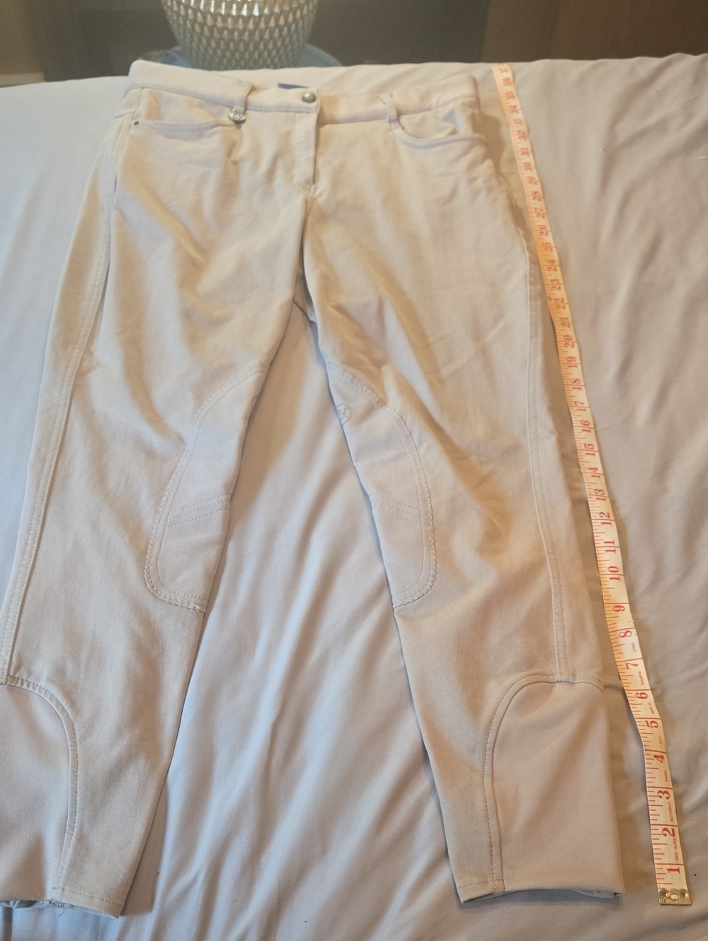 Women's Ankle Riding Pants in Light Beige